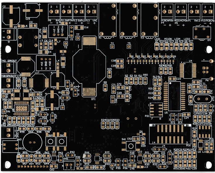 custom embedded system pcb - bare printed circuit board