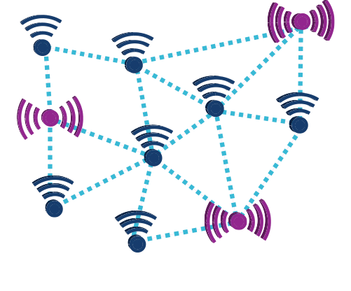 wireless sensor networks - nodes and routers thumb